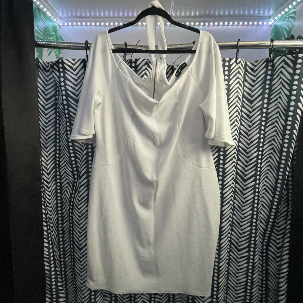 Fashion to figure choker neck dress